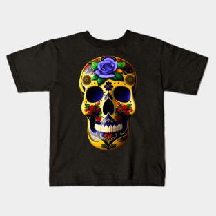 Ukrainian skull in Mexican style Kids T-Shirt